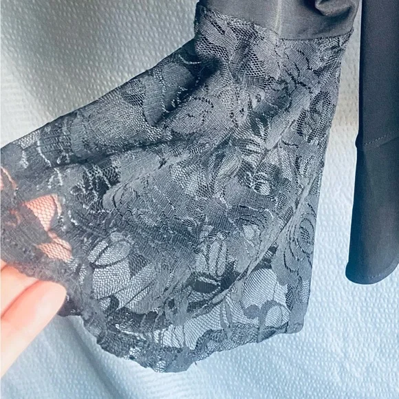 NWT Black Shrug with Lace Jacket/Top XL - Picture 5 of 10